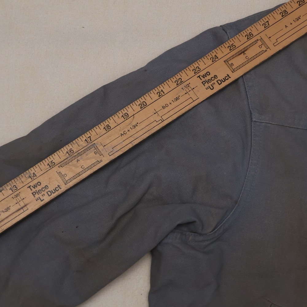 Vintage 1989 Carhartt JR168 100 Years Steel Blue Western Work Jacket 2XL - Picture 4 of 10